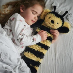 Warmies Novelty Bee Tubular Hot Water Bottle -Warmies 3DHotWaterBottle Bumblebee Lifestyle 35441.1693405150