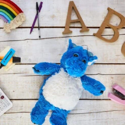 Warmies Blue Horned Dragon Cozy Plush Microwavable Toy -Warmies MicrowaveableTeddyBearLavender BlueDragon1 www.warmies.co .uk 1800x1800 93704.1695118064