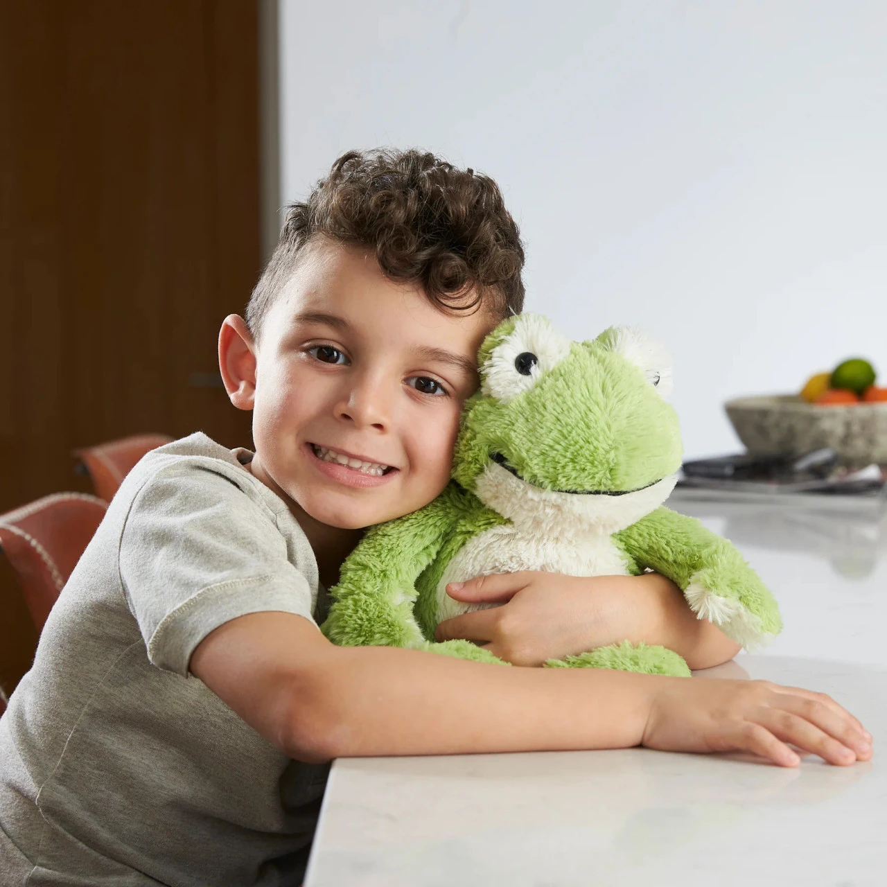 Warmies Frog Cozy Plush Microwavable Toy 3 Warmies Frog Cozy Plush Microwavable Toy - Image 3