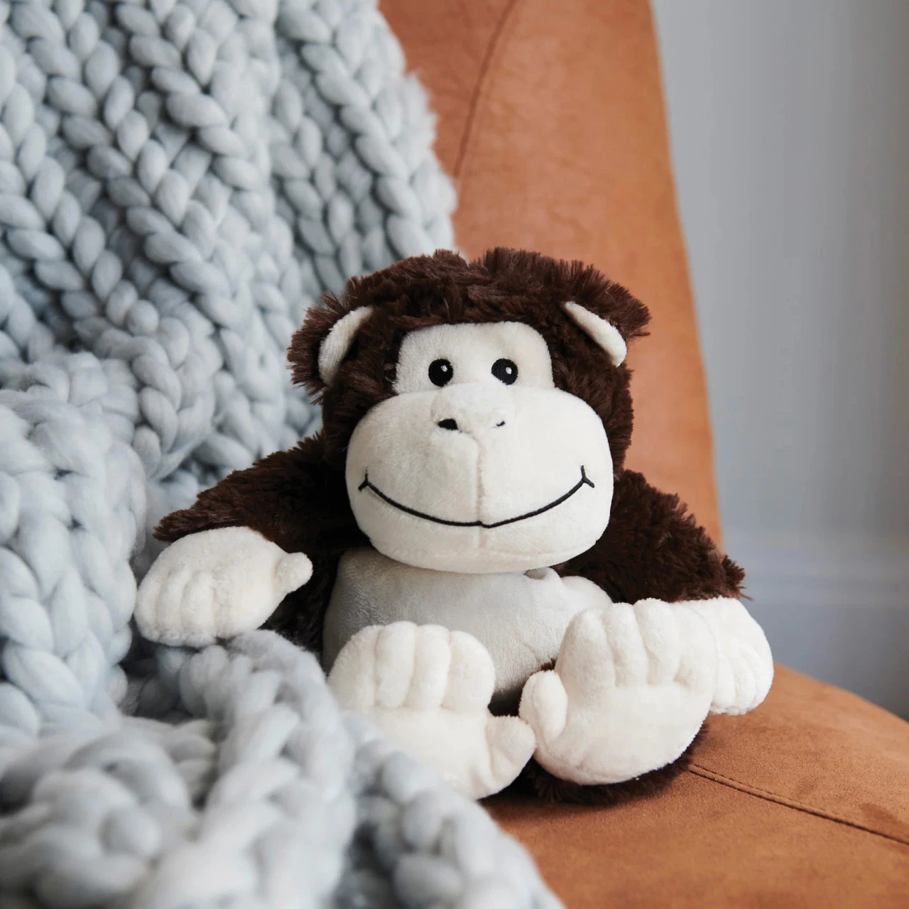 Warmies Monkey Cozy Plush Microwavable Toy 2 Warmies Monkey Cozy Plush Microwavable Toy - Image 2