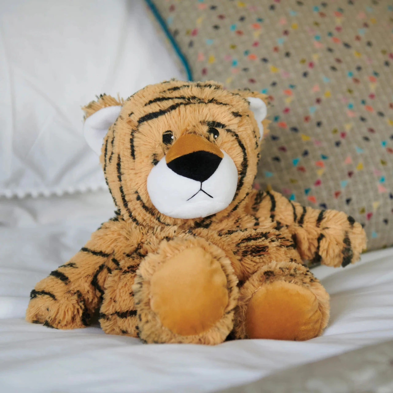 Warmies Tiger Cozy Plush Microwavable Toy 2 Warmies Tiger Cozy Plush Microwavable Toy - Image 2