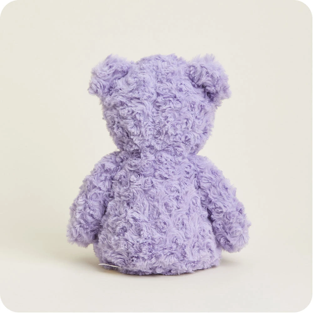 Purple Curly Bear Warmies 5 Purple Curly Bear Warmies - Image 5