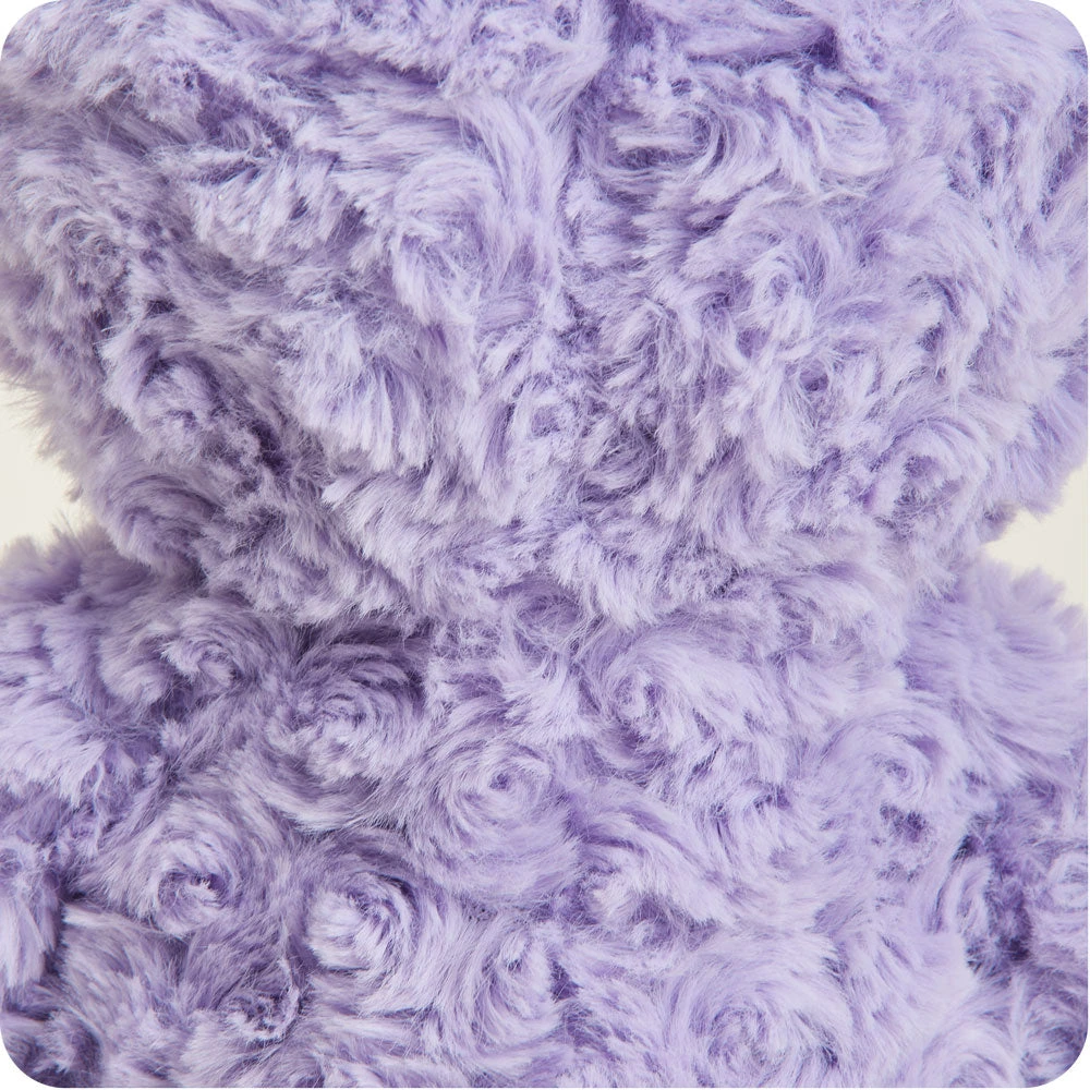 Purple Curly Bear Warmies 7 Purple Curly Bear Warmies - Image 7