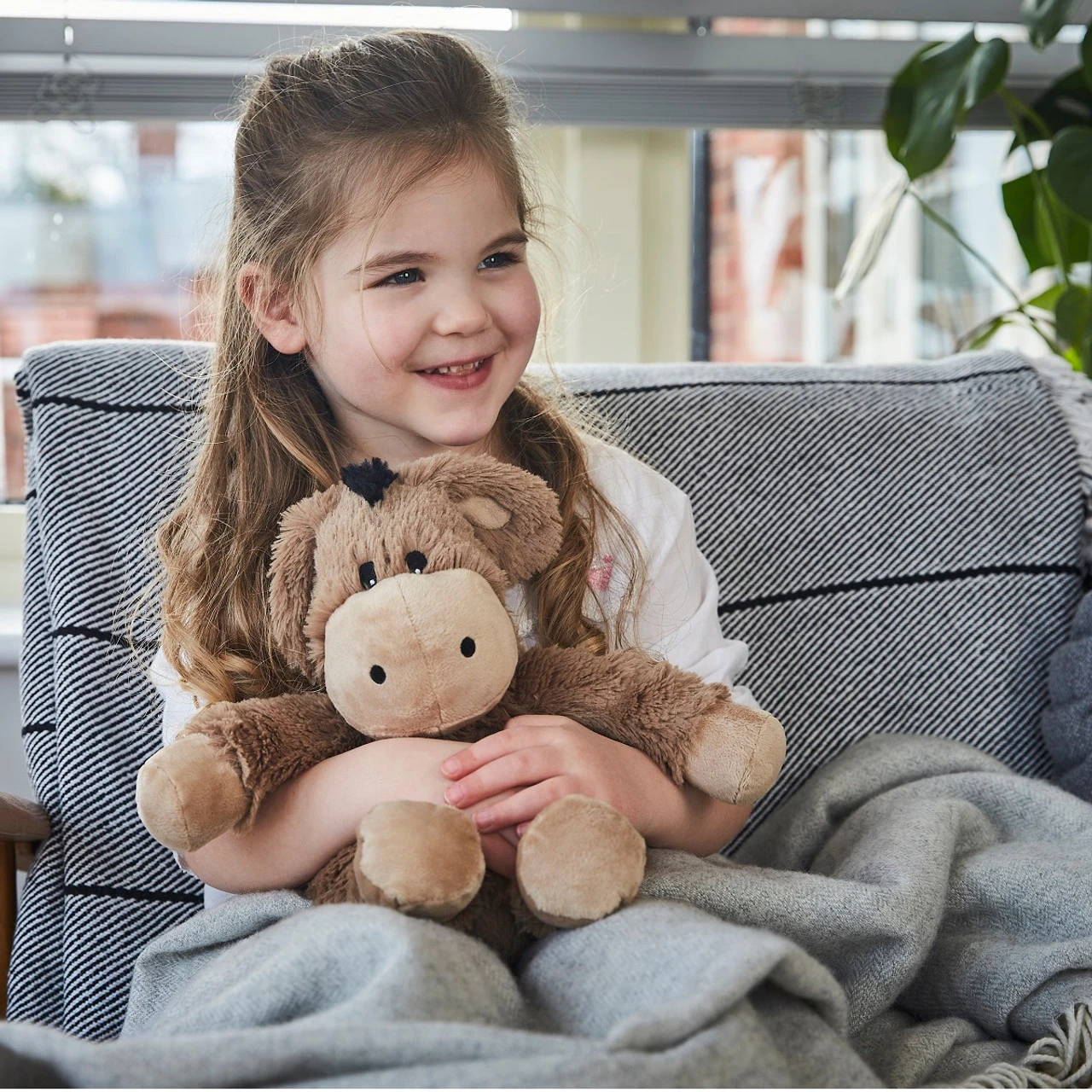 Warmies Donkey Cozy Plush Microwavable Toy 2 Warmies Donkey Cozy Plush Microwavable Toy - Image 2