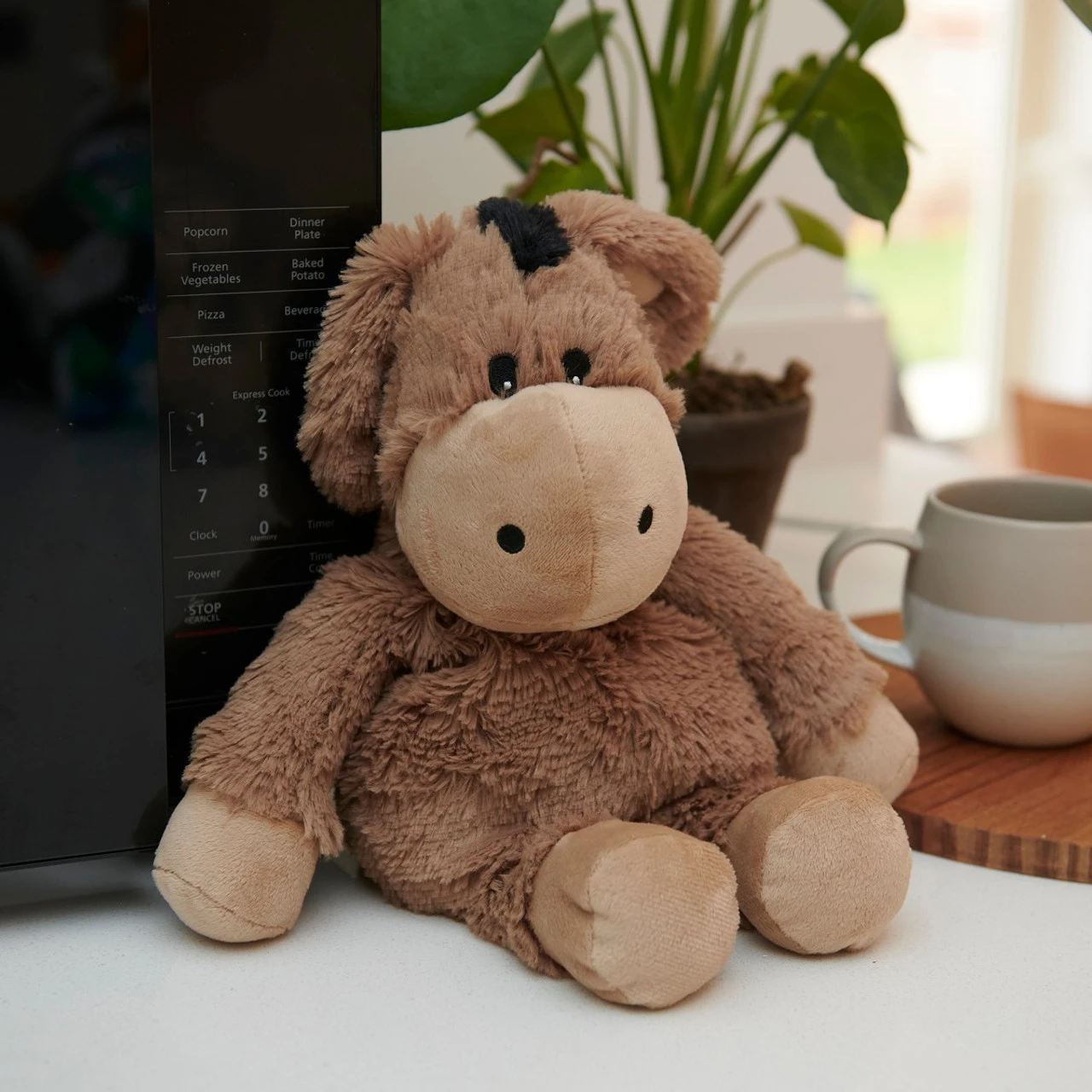 Warmies Donkey Cozy Plush Microwavable Toy 4 Warmies Donkey Cozy Plush Microwavable Toy - Image 4