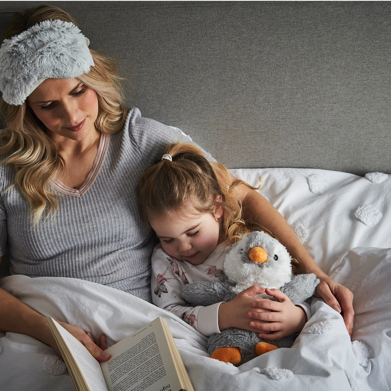 Warmies Grey Penguin Cozy Plush Microwavable Toy 6 Warmies Grey Penguin Cozy Plush Microwavable Toy - Image 6