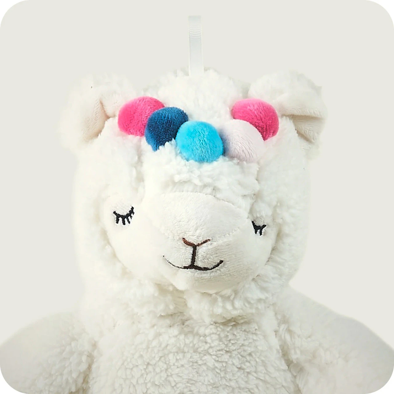 Warmies Cream Llama 3D Novelty Midi Hot Water Bottle 2 Warmies Cream Llama 3D Novelty Midi Hot Water Bottle - Image 2