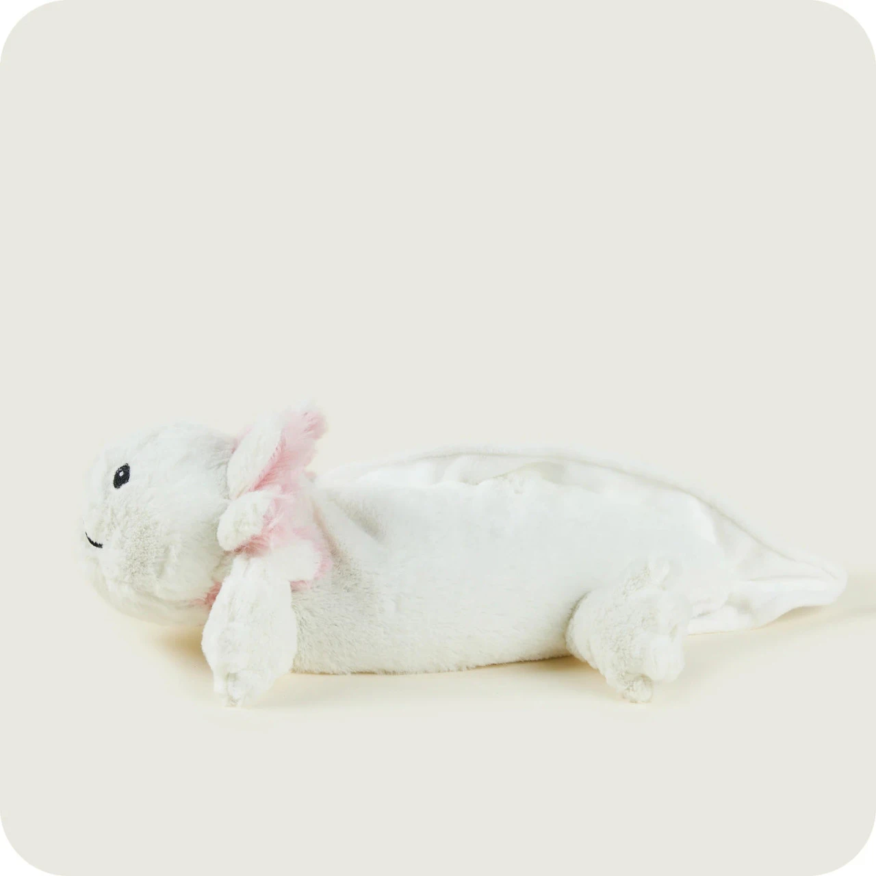 Warmies White Axoloti Cozy Plush Microwavable Toy 4 Warmies White Axoloti Cozy Plush Microwavable Toy - Image 4
