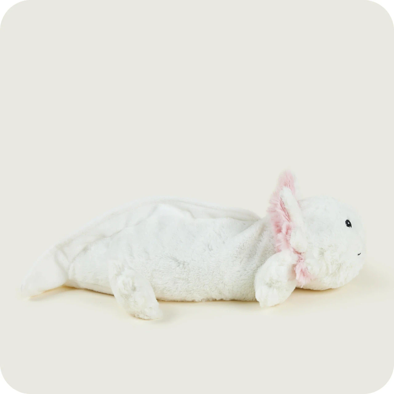 Warmies White Axoloti Cozy Plush Microwavable Toy 6 Warmies White Axoloti Cozy Plush Microwavable Toy - Image 6