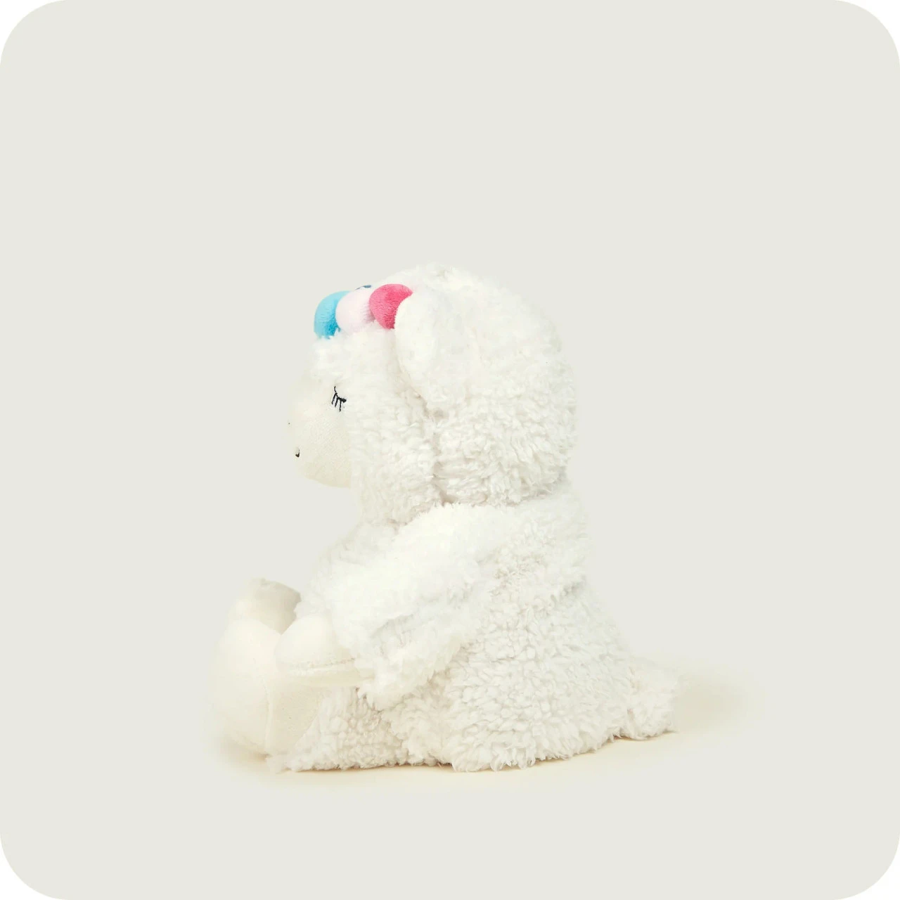 Warmies Cream Llama Cozy Plush Microwavable Toy 5 Warmies Cream Llama Cozy Plush Microwavable Toy - Image 5