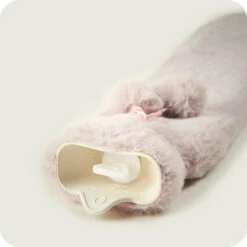Warmies Blush Rose Faux Fur Long Hot Water Bottle