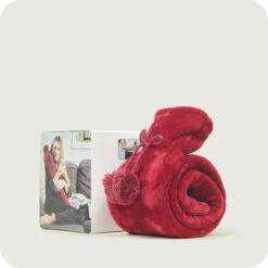 Warmies Cranberry Fleece Long Hot Water Bottle -Warmies Warmies RolledCranberryFleeceLongHotWaterBottle2 1800x1800 98067.1693403627