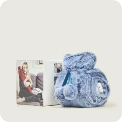 Warmies Blue Marshmallow Faux Fur Long Hot Water Bottle -Warmies Warmies RolledMarshmallowBlueFurLongHotWaterBottle2 1800x1800 09477.1693401664