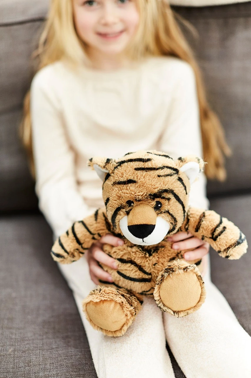 Warmies Tiger Cozy Plush Microwavable Toy 4 Warmies Tiger Cozy Plush Microwavable Toy - Image 4