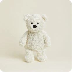 Cream Curly Bear Warmies 13 Cream Curly Bear Warmies -Warmies White Bear 33