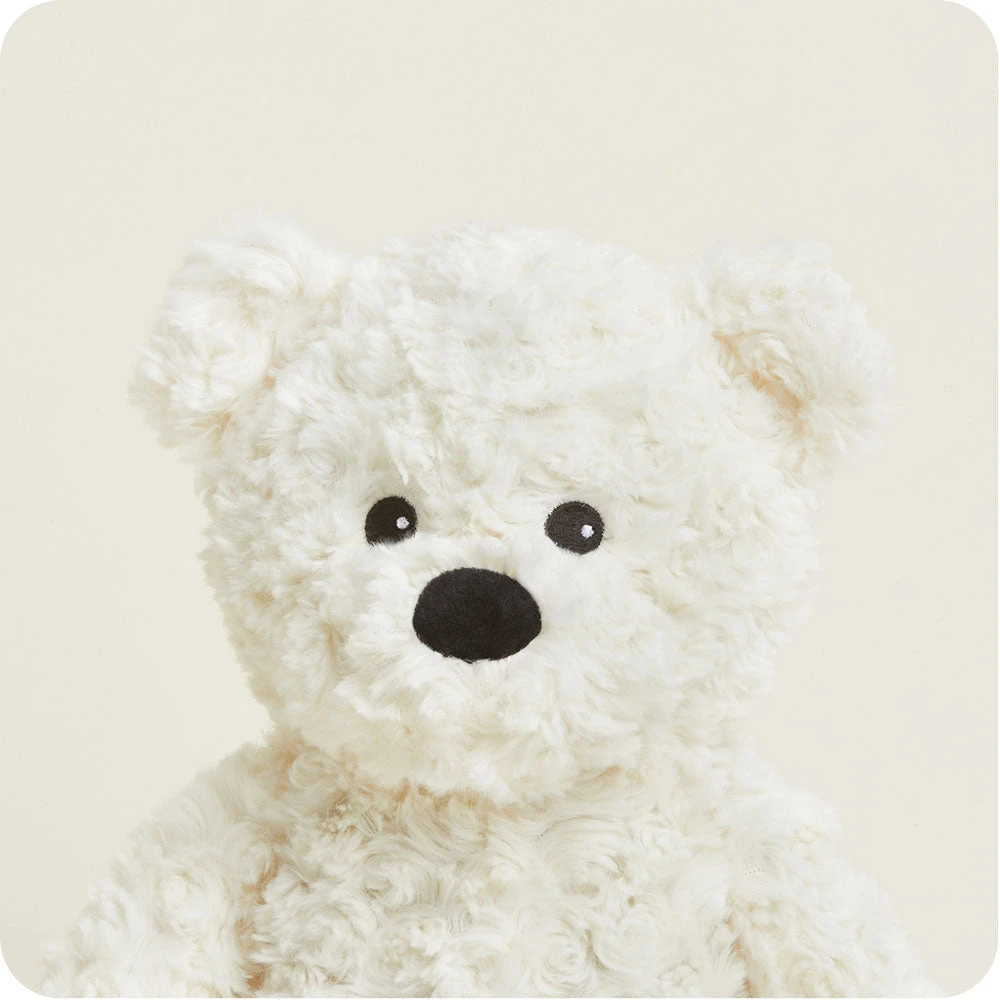 Cream Curly Bear Warmies 2 Cream Curly Bear Warmies - Image 2