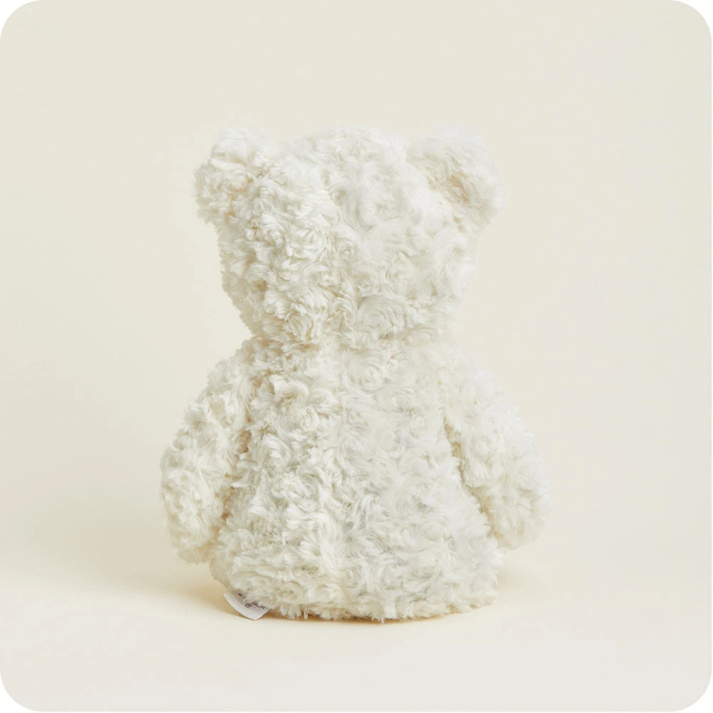 Cream Curly Bear Warmies 5 Cream Curly Bear Warmies - Image 5